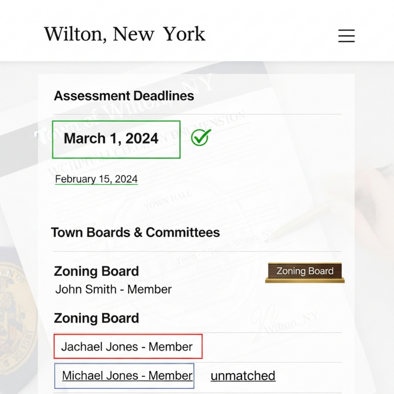 Update: Wilton Fixed Its 2026 Grievance Dates. Its Board Directory Still Says Keith Kaplan Is on the Town Board.